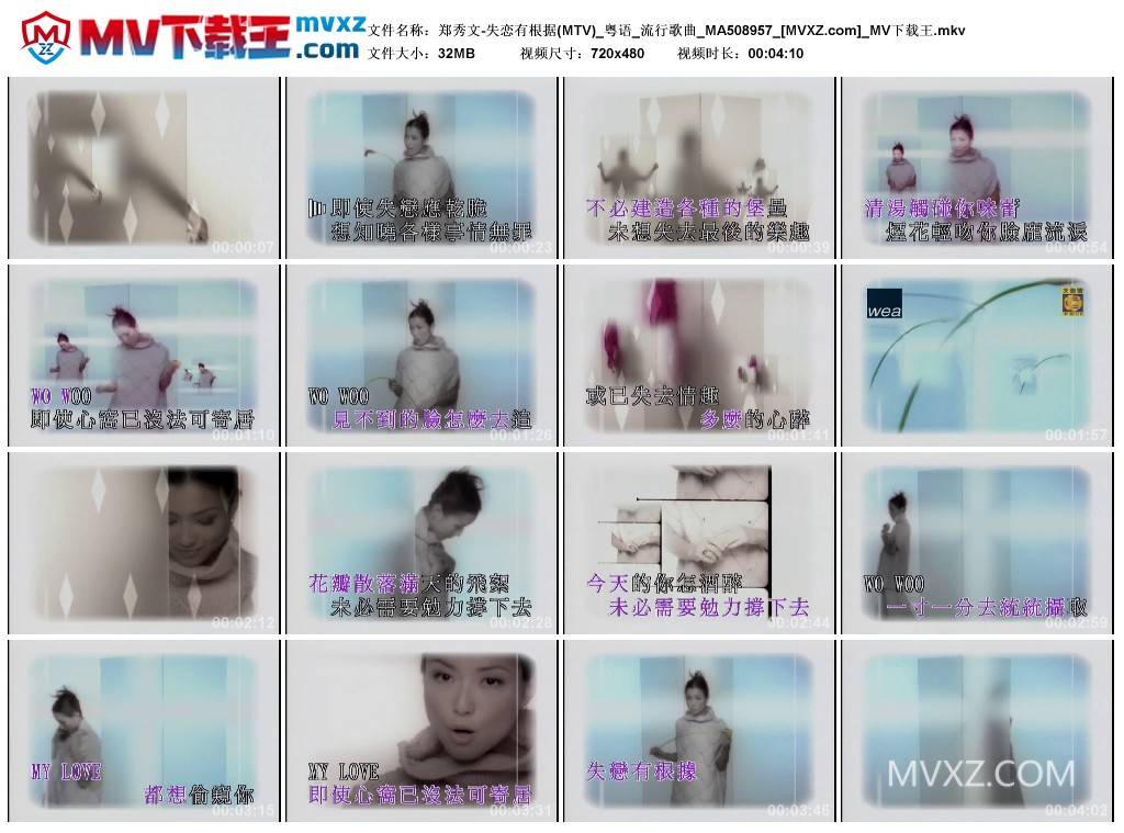 郑秀文-失恋有根据(MTV)_粤语_流行歌曲_MA508957